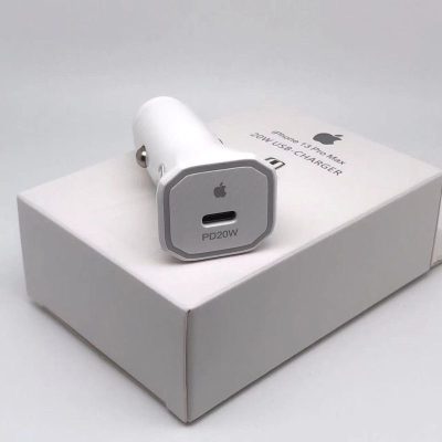 Carregador Veicular de iPhone Turbo 20w Carregador de carro PD Tipo C Turbo X Lightning para iPhones